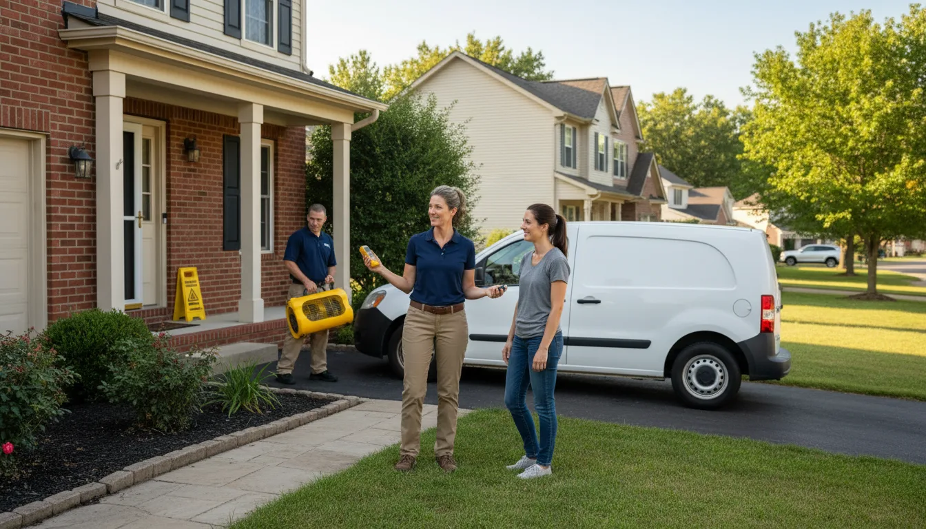 Residential water damage restoration in Eureka, IL